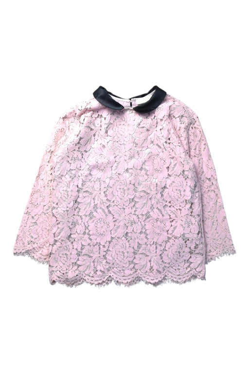 A Pink Long Sleeve Tops from Monnalisa in size 12Y for girl. (Front View)