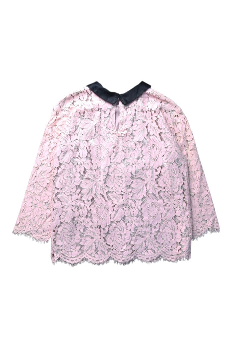 A Pink Long Sleeve Tops from Monnalisa in size 12Y for girl. (Back View)