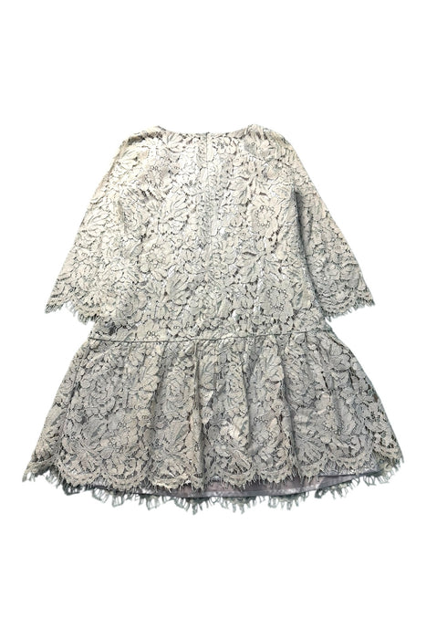A Ivory Long Sleeve Dresses from Monnalisa in size 12Y for girl. (Back View)