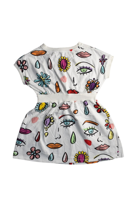 A Multicolour Short Sleeve Dresses from Moschino in size 10Y for girl. (Back View)