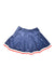 A Navy Short Skirts from Fendi in size 12Y for girl. (Back View)