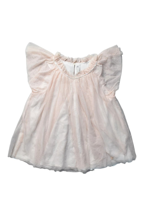 A Pink Short Sleeve Tops from Christian Dior in size 10Y for girl. (Front View)