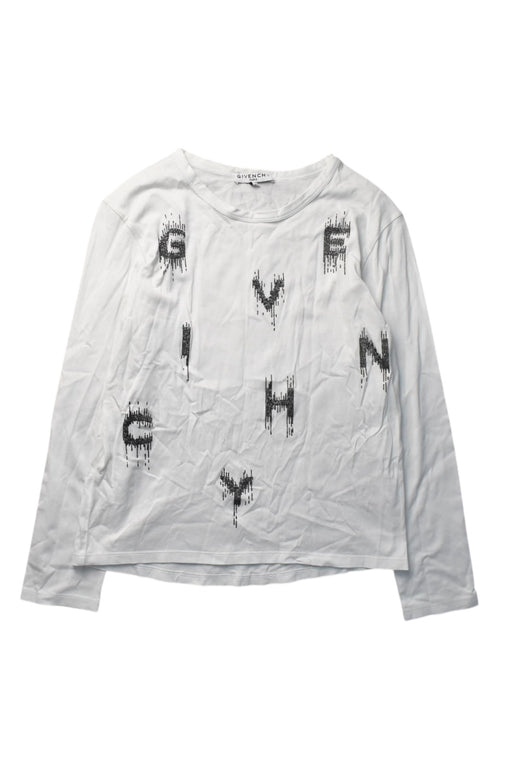 A White Long Sleeve T Shirts from Givenchy in size 12Y for girl. (Front View)