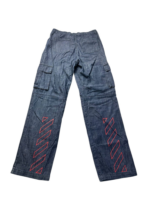 A Blue Casual Pants from OFF-WHITE in size 12Y for boy. (Back View)