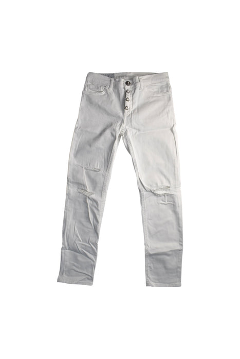 A White Jeans from Dondup in size 12Y for girl. (Front View)