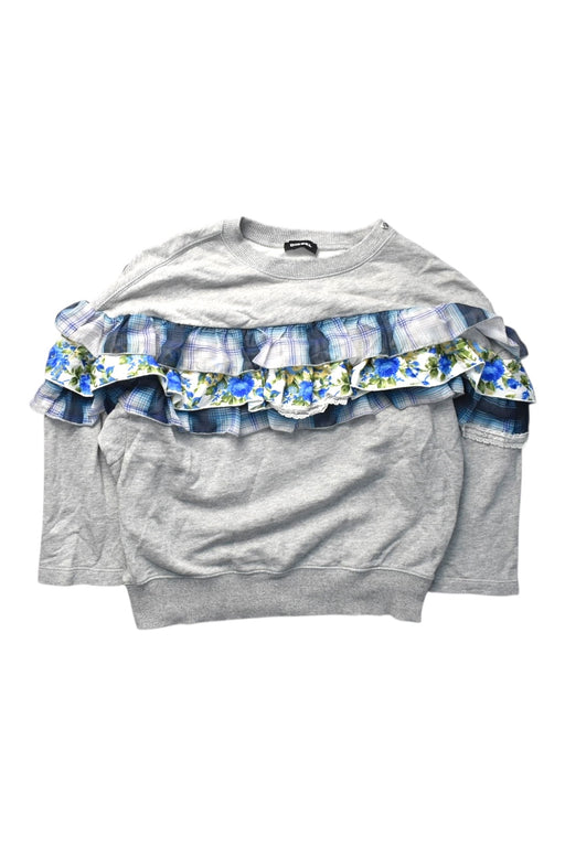 A Grey Crewneck Sweatshirts from Diesel in size 12Y for girl. (Front View)