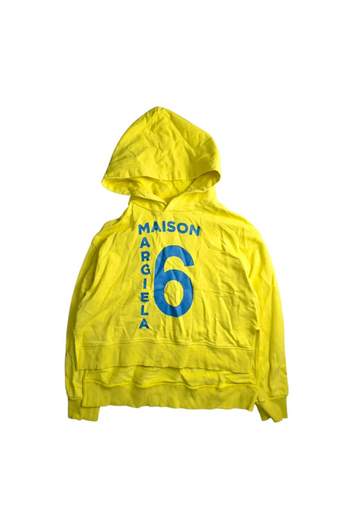 A Yellow Hooded Sweatshirts from Maison Margiela in size 12Y for girl. (Front View)