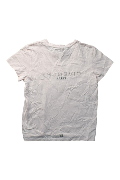 A White Short Sleeve T Shirts from Givenchy in size 12Y for girl. (Back View)