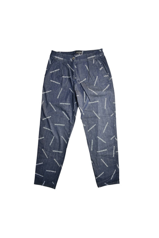 A Blue Casual Pants from Emporio Armani in size 12Y for boy. (Front View)