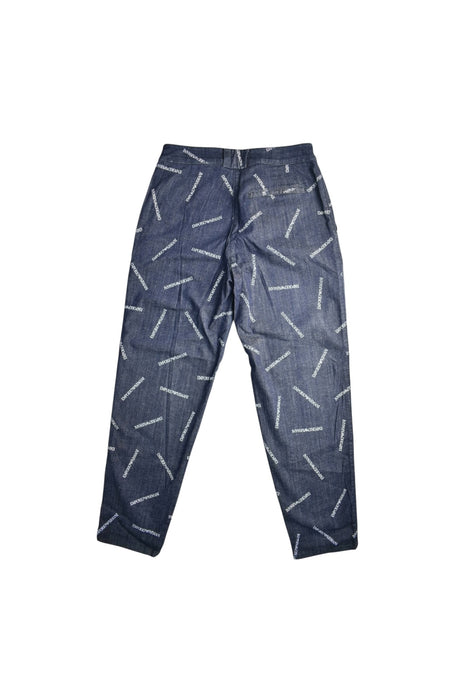 A Blue Casual Pants from Emporio Armani in size 12Y for boy. (Back View)