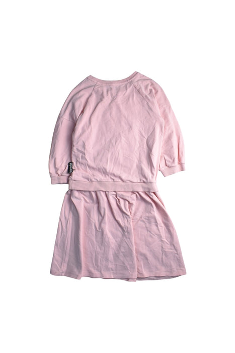 A Pink Long Sleeve Dresses from Moschino in size 12Y for girl. (Back View)