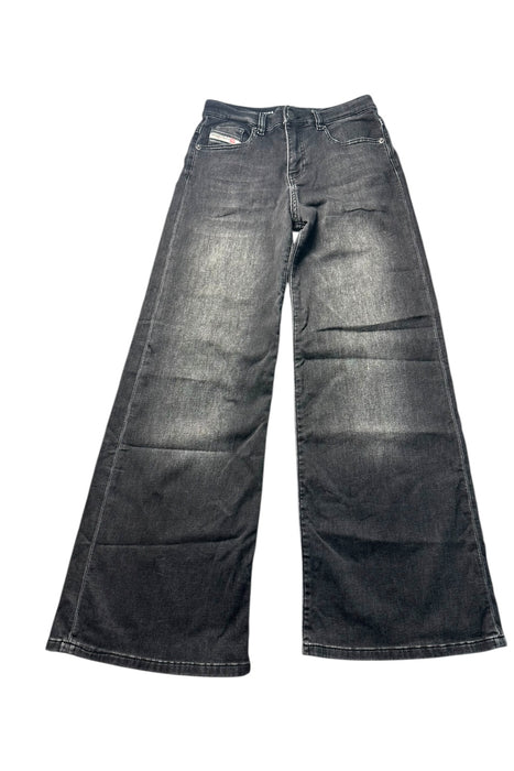 A Black Jeans from Diesel in size 12Y for girl. (Front View)