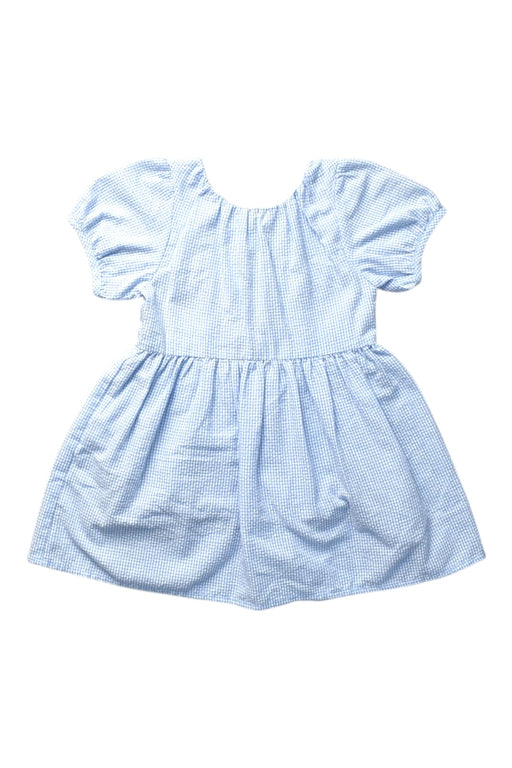 A Blue Short Sleeve Dresses from Our Mini Nature in size 12-18M for girl. (Front View)