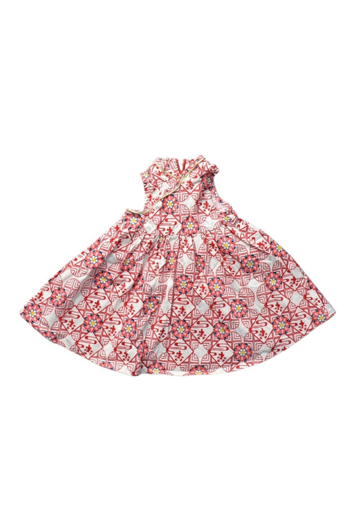 A Red Sleeveless Dresses from Disney X Elly in size 3-6M for girl. (Front View)