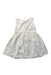 A Ivory Sleeveless Dresses from Our Mini Nature in size 12-18M for girl. (Back View)