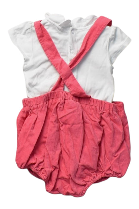 A Pink Sleeveless Rompers from Jacadi in size 6-12M for girl. (Back View)