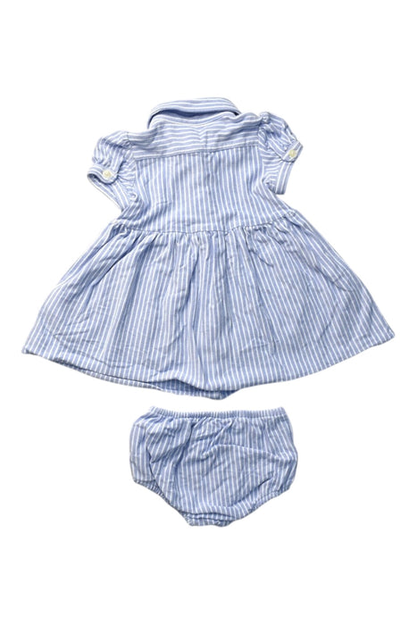 A Blue Dress Sets from Polo Ralph Lauren in size 3-6M for girl. (Back View)