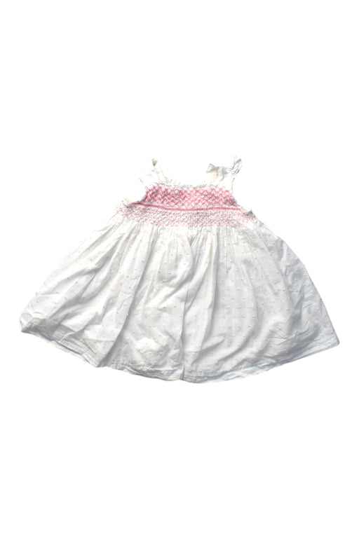 A White Sleeveless Dresses from Chateau de Sable in size 6-12M for girl. (Front View)