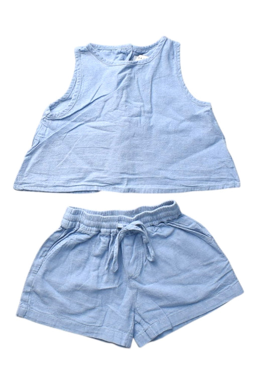 A Blue Shorts Sets from Sea Apple in size 2T for girl. (Front View)