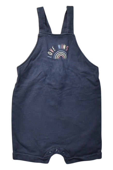 A Navy Sleeveless Rompers from Mori in size 18-24M for girl. (Front View)
