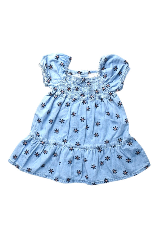 A Blue Short Sleeve Dresses from Seed in size 12-18M for girl. (Front View)