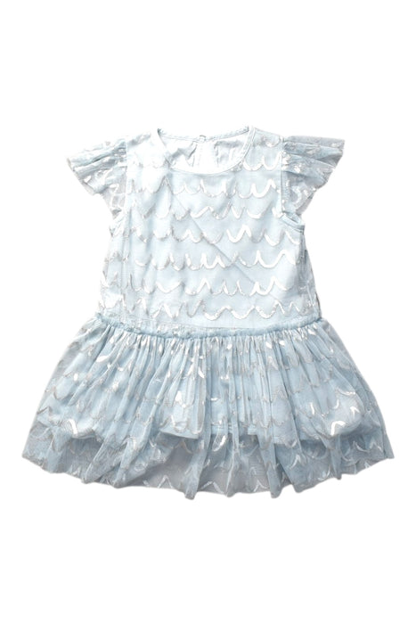 A Blue Short Sleeve Dresses from Stella McCartney in size 12-18M for girl. (Front View)