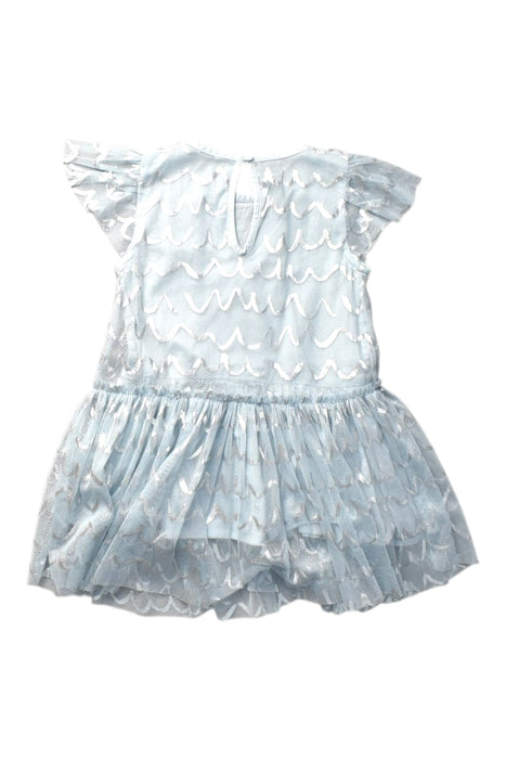 A Blue Short Sleeve Dresses from Stella McCartney in size 12-18M for girl. (Back View)