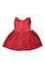 A Red Sleeveless Dresses from Du Pareil au même in size 12-18M for girl. (Back View)