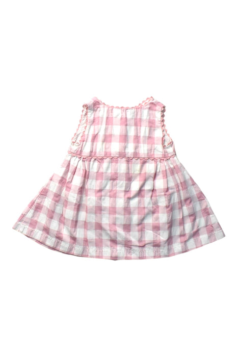 A Pink Sleeveless Dresses from Le Nouveau Ne in size 6-12M for girl. (Back View)