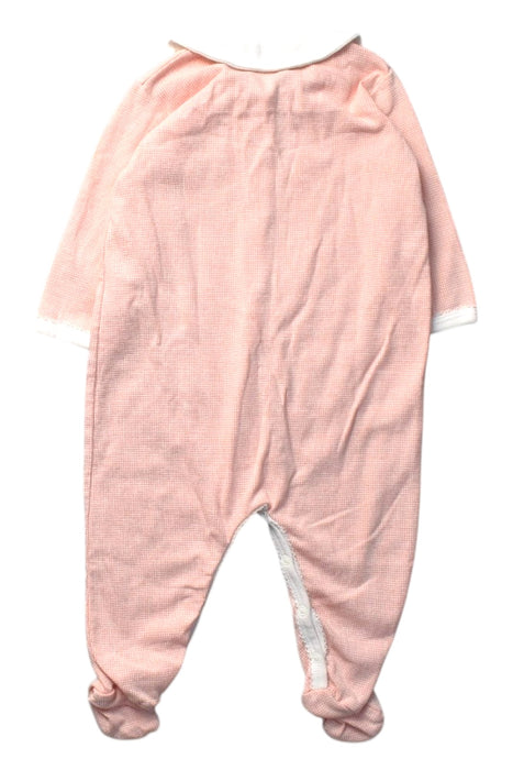 A Pink Onesies from Petit Bateau in size 3-6M for girl. (Back View)