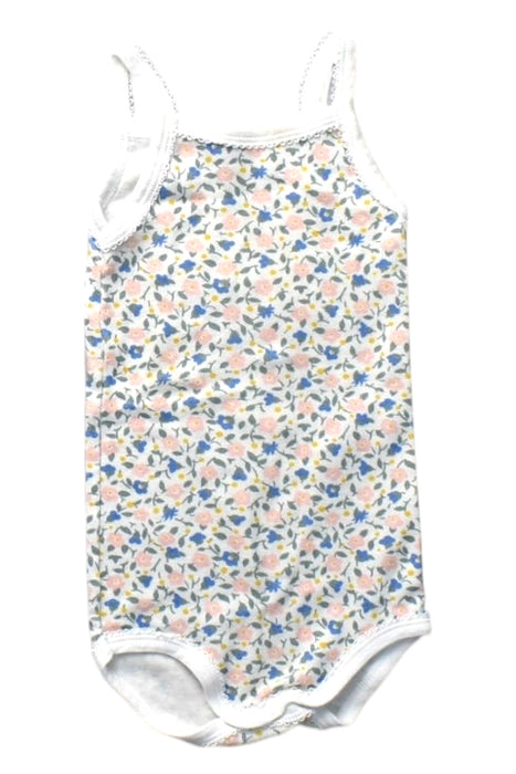 A Multicolour Sleeveless Bodysuits from Petit Bateau in size 6-12M for girl. (Front View)