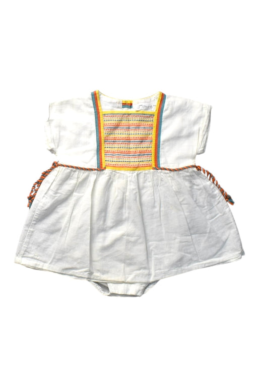 A Multicolour Short Sleeve Dresses from Chateau de Sable in size 6-12M for girl. (Front View)