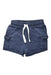 A Navy Shorts from Seed in size 4T for boy. (Front View)