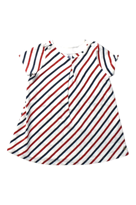 A Multicolour Short Sleeve Dresses from Petit Bateau in size 12-18M for girl. (Front View)