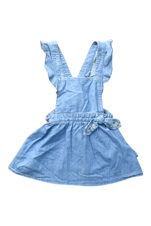 A Blue Overall Dresses from Chloe in size 12-18M for girl. (Front View)