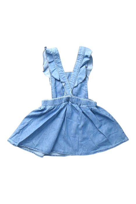 A Blue Overall Dresses from Chloe in size 12-18M for girl. (Back View)