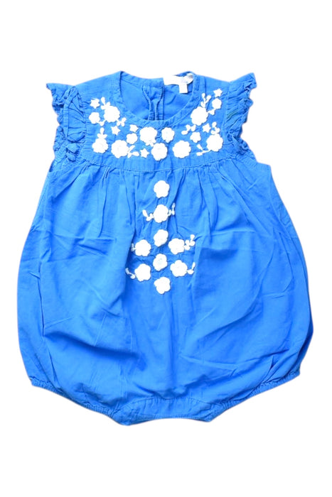 A Blue Sleeveless Rompers from Kidsagogo in size 6-12M for girl. (Front View)