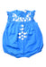 A Blue Sleeveless Rompers from Kidsagogo in size 6-12M for girl. (Front View)