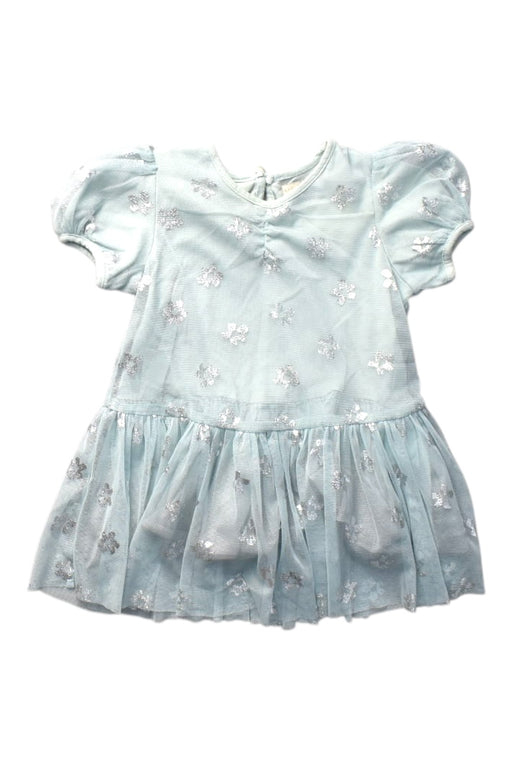 A Blue Short Sleeve Dresses from Stella McCartney in size 6-12M for girl. (Front View)