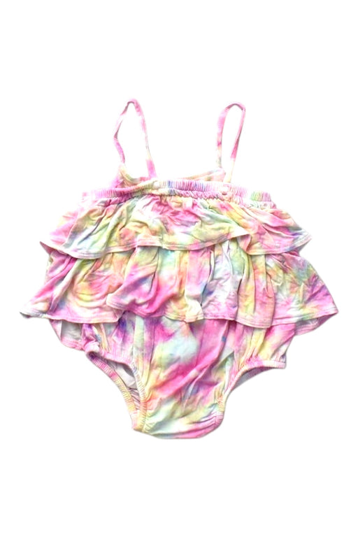A Multicolour Sleeveless Rompers from Posh Peanut in size 3-6M for girl. (Front View)