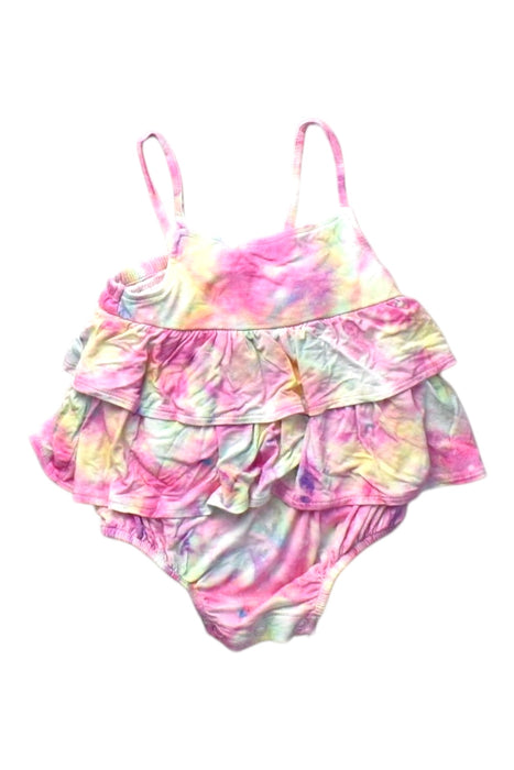 A Multicolour Sleeveless Rompers from Posh Peanut in size 3-6M for girl. (Back View)