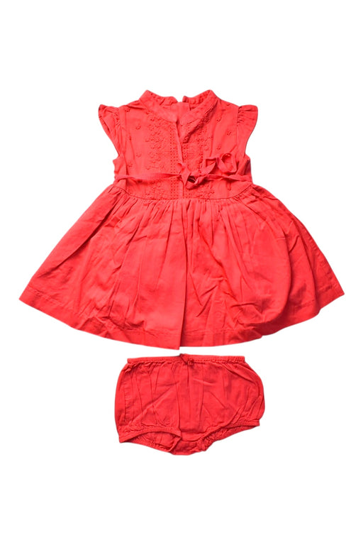 A Red Shorts Sets from Chateau de Sable in size 6-12M for girl. (Front View)