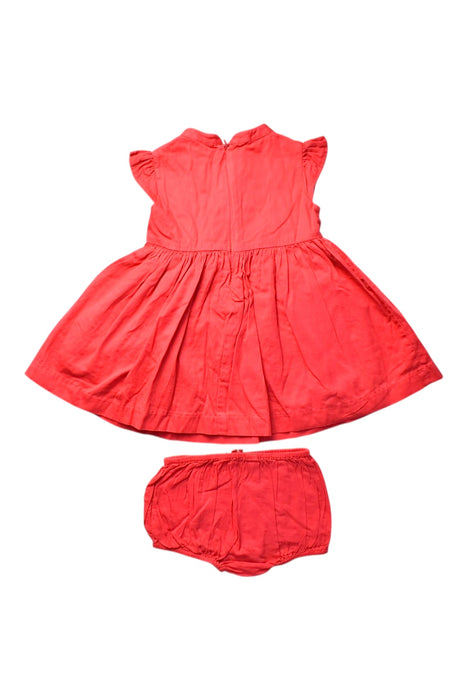 A Red Shorts Sets from Chateau de Sable in size 6-12M for girl. (Back View)