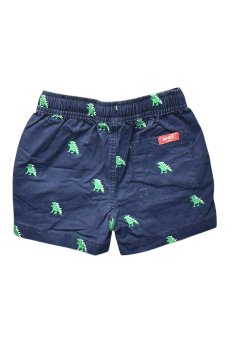 A Navy Shorts from Seed in size 3T for boy. (Back View)