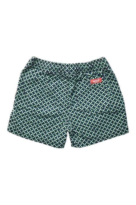 A Green Shorts from Seed in size 3T for boy. (Back View)