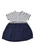 A White Short Sleeve Dresses from Petit Bateau in size 12-18M for girl. (Back View)