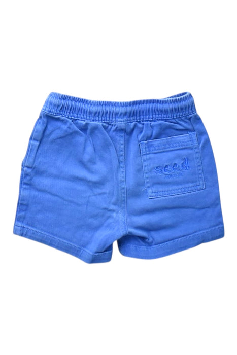 A Blue Shorts from Seed in size 3T for boy. (Back View)