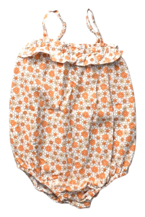 A Orange Sleeveless Rompers from Seed in size 12-18M for girl. (Front View)