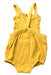 A Yellow Overall Shorts from Seed in size 6-12M for girl. (Back View)