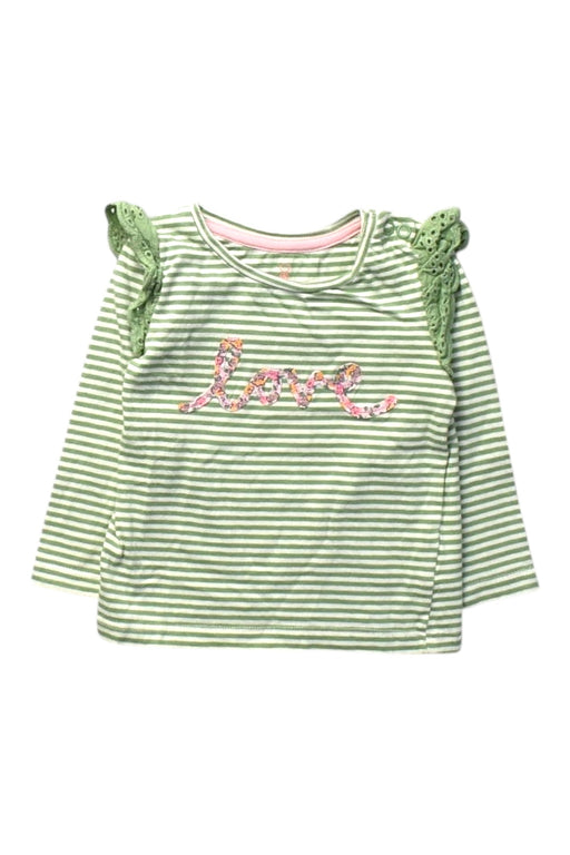 A Green Long Sleeve Tops from Mothercare in size 6-12M for girl. (Front View)